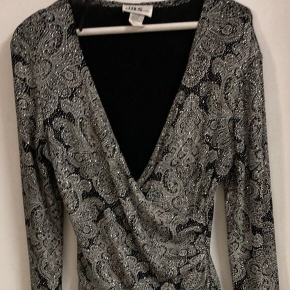 HBS LTD evening sparkling stretchy top sZ m - Picture 1 of 3